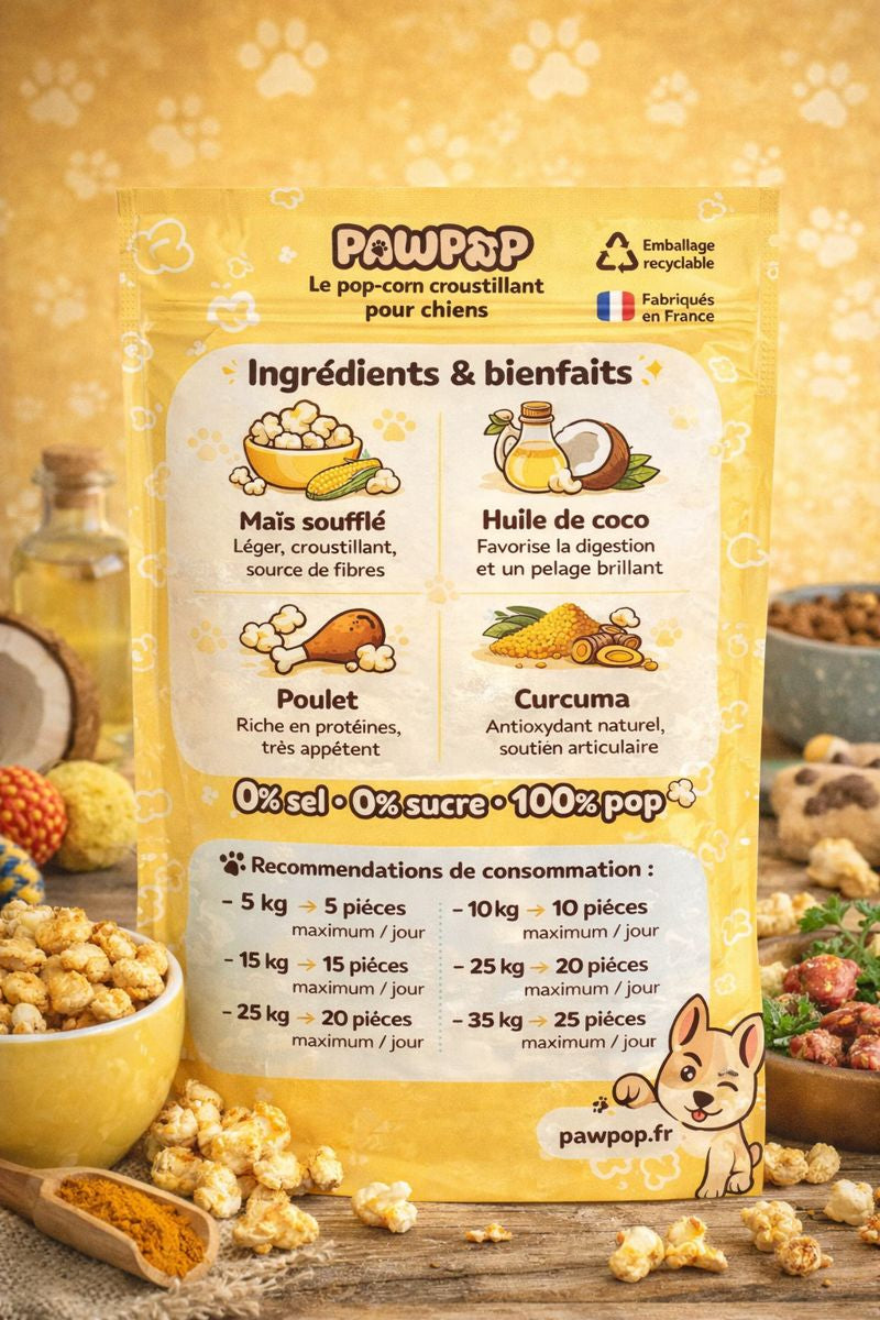 Crunchy Pop - Poulet & Curcuma